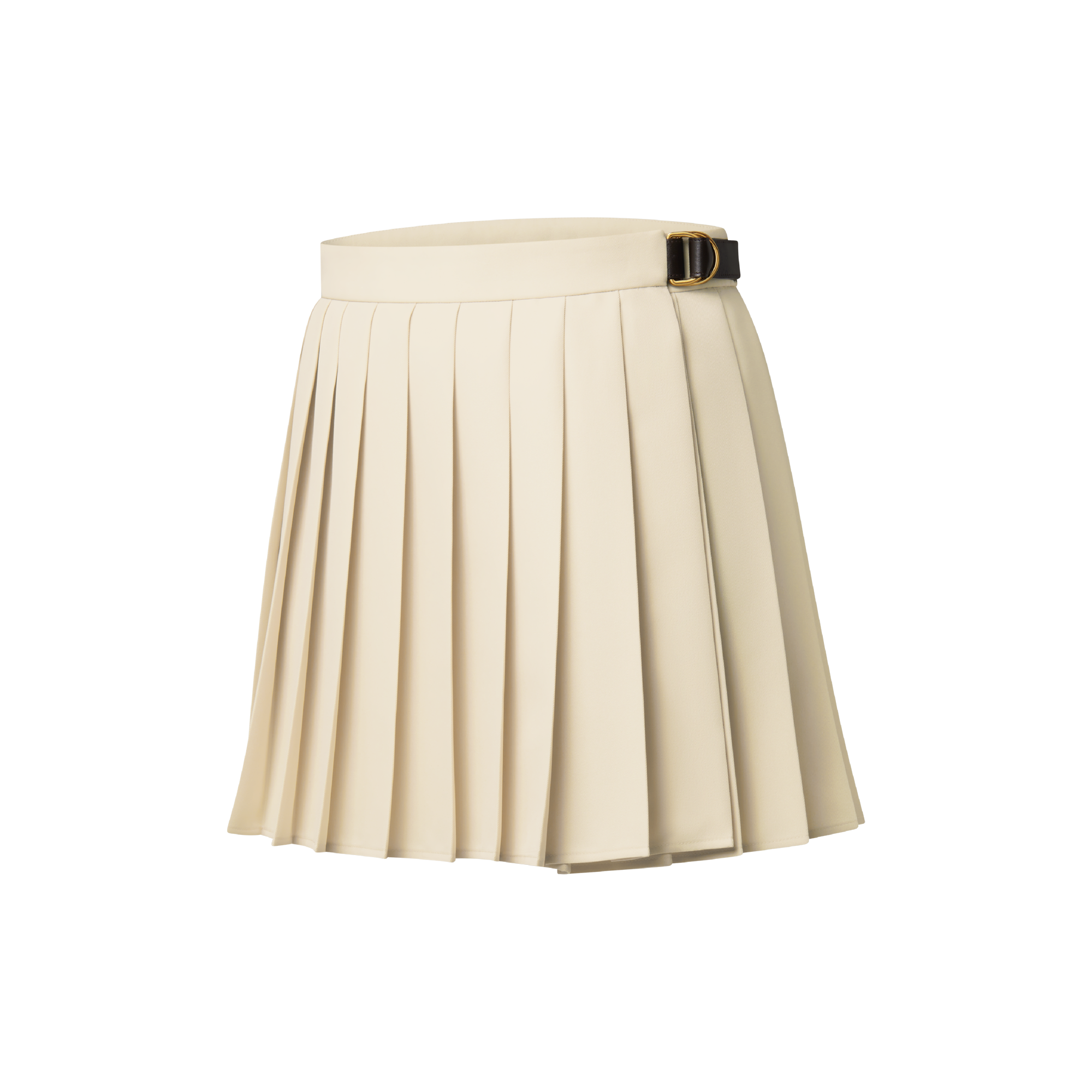 Belt Detail Pleated Mini Skirt - Women - Ready-to-Wear | LOUIS